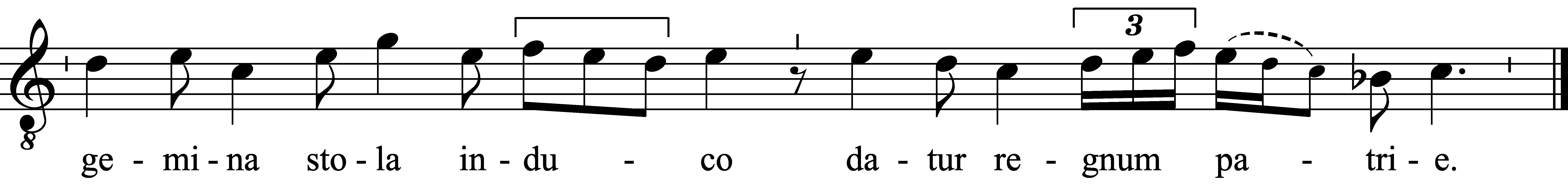 Refrain musical notation